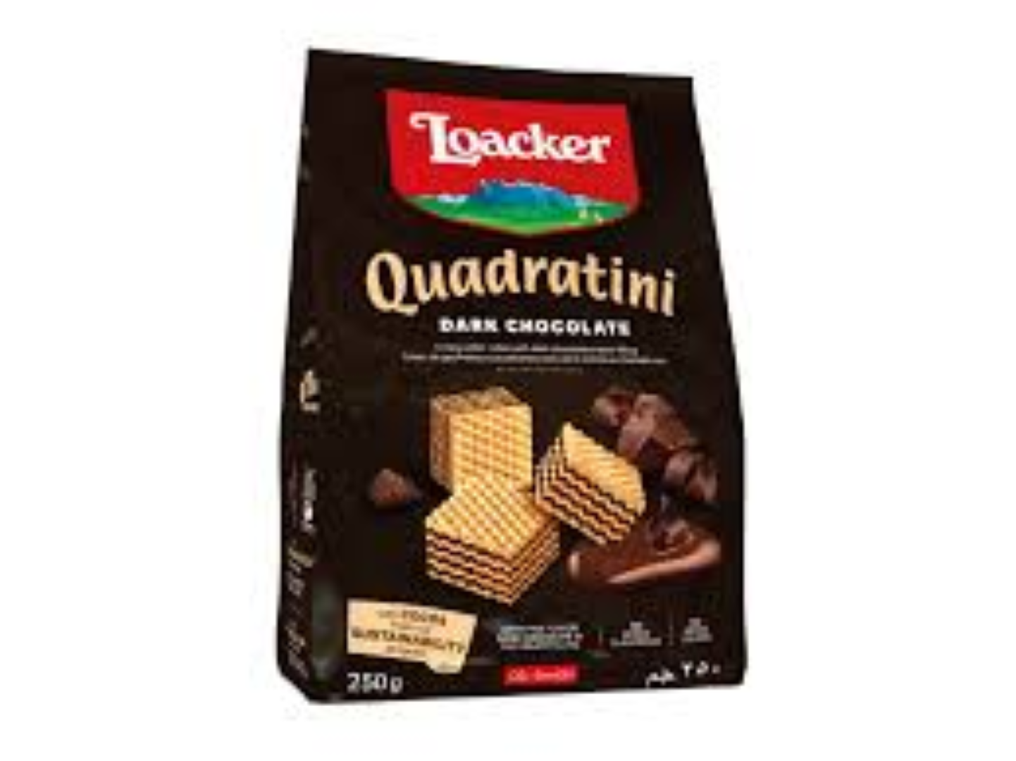 LOACKER QUADRATINI DARK CHOCOLATE 250G